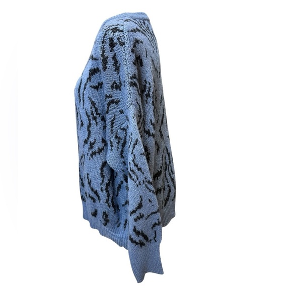 Cinq à Sept Paris Rhinestone Applique Wool Animal Patterned Sweater - Picture 6 of 9